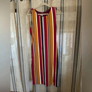Velvet Torch lovely striped dress EUC